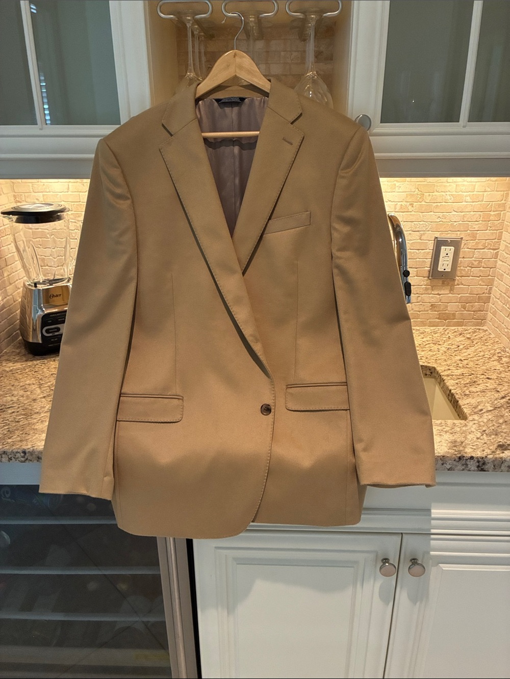 Saks Fifth Avenue Men's 100% Cashmere Camel Single-Breasted Sport Coat